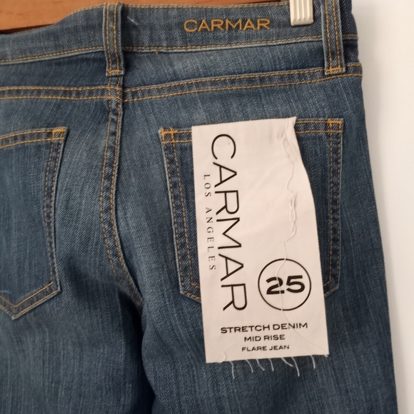 Carmar Stretch Denim Mid Rise Jean - Picture 7 of 12